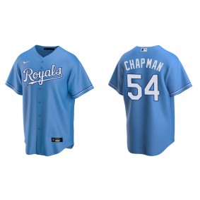 Men's Aroldis Chapman Kansas City Royals Light Blue Replica Alternate Jersey