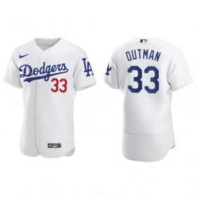 Men's James Outman Los Angeles Dodgers White Authentic Home Jersey