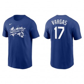 Men's Miguel Vargas Los Angeles Dodgers Royal City Connect Graphic T-Shirt