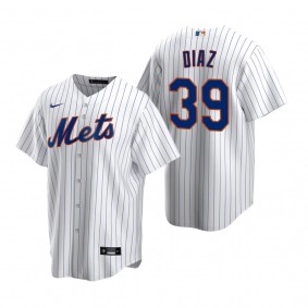 Men's New York Mets Edwin Diaz Nike White Replica Home Jersey