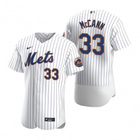 Men's New York Mets James McCann Nike White Authentic Home Jersey