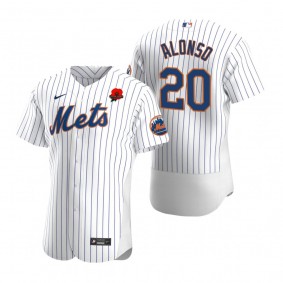 New York Mets Pete Alonso Poppy Patch Authentic White Memorial Day Jersey