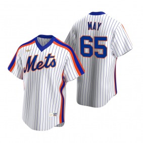 New York Mets Trevor May Nike White Cooperstown Collection Home Jersey