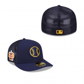 Men's Milwaukee Brewers Navy 2023 Spring Training Low Profile 59FIFTY Fitted Hat