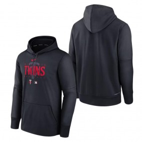 Men's Minnesota Twins Navy Authentic Collection Pregame Performance Pullover Hoodie