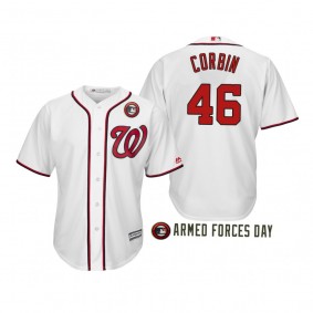 2019 Armed Forces Day Patrick Corbin Washington Nationals White Jersey
