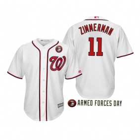 2019 Armed Forces Day Ryan Zimmerman Washington Nationals White Jersey
