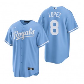 Kansas City Royals Nicky Lopez Nike Blue Replica Alternate Jersey