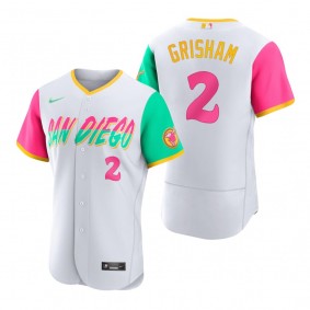 Men's San Diego Padres Trent Grisham White 2022 City Connect Authentic Jersey
