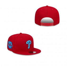 Men's Philadelphia Phillies Red 2023 MLB Father's Day 9FIFTY Snapback Hat