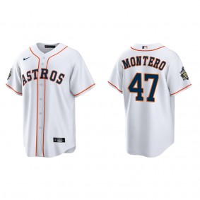 Rafael Montero Houston Astros White 2022 World Series Home Replica Jersey