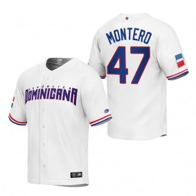 Rafael Montero Men's Dominican Republic Baseball White 2023 World Baseball Classic Replica Jersey