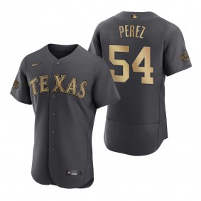 Men's Texas Rangers Martin Perez Charcoal 2022 MLB All-Star Game Authentic Jersey