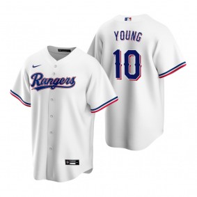Texas Rangers Michael Young Nike White Retired Player Replica Jersey