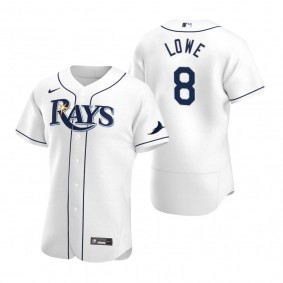 Tampa Bay Rays Brandon Lowe White 2020 Home Authentic Player Jersey