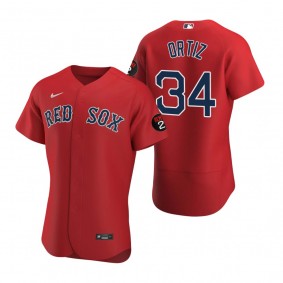 Boston Red Sox David Ortiz Red Jerry Remy Authentic Jersey