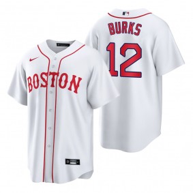 Boston Red Sox Ellis Burks White 2021 Patriots' Day Replica Jersey