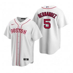 Boston Red Sox Enrique Hernandez Nike White Replica Alternate Jersey