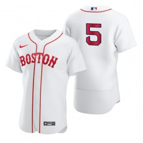 Men's Boston Red Sox Enrique Hernandez White 2021 Patriots' Day Authentic Jersey