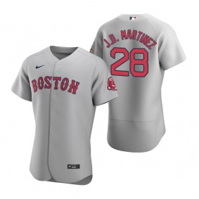 Men's Boston Red Sox J.D. Martinez Nike Gray Authentic Road Jersey