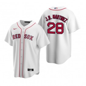 Men's Boston Red Sox J.D. Martinez Nike White Replica Home Jersey