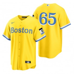 Boston Red Sox James Paxton Gold Light Blue City Connect Replica Jersey