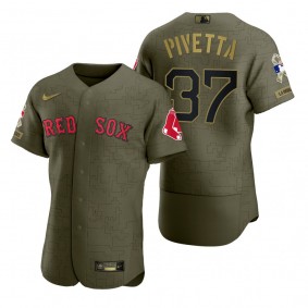 Boston Red Sox Nick Pivetta Green 2021 Salute to Service Digital Camo Jersey