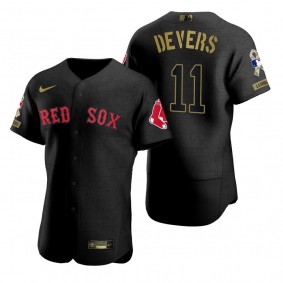 Boston Red Sox Rafael Devers All Black 2021 Salute to Service Jersey