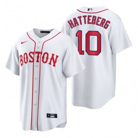 Boston Red Sox Scott Hatteberg White 2021 Patriots' Day Replica Jersey