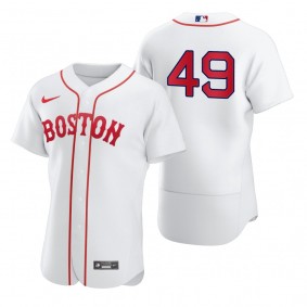 Men's Boston Red Sox Tim Wakefield White 2021 Patriots' Day Authentic Jersey