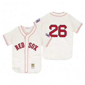 Boston Red Sox Wade Boggs Cream 1939 Authentic Home Jersey
