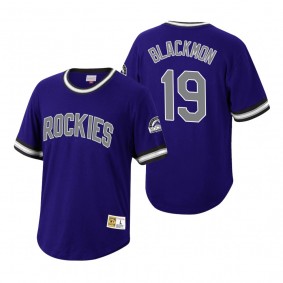 Colorado Rockies Charlie Blackmon Mitchell & Ness Purple Cooperstown Collection Wild Pitch Jersey T-Shirt