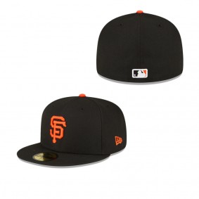 Men's San Francisco Giants Black Authentic Collection Replica 59FIFTY Fitted Hat
