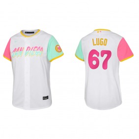 Seth Lugo Youth San Diego Padres Nike White City Connect Replica Jersey