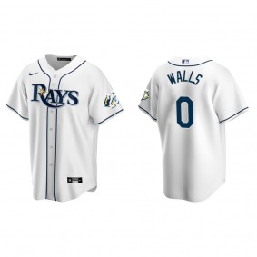 Taylor Walls Men's Tampa Bay Rays Nike White 25th Anniversary Home Replica Jersey