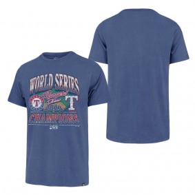 Men's Texas Rangers '47 Royal 2023 World Series Champions Playoff Franklin T-Shirt