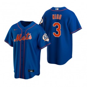 New York Mets Tomas Nido Nike Royal 60th Anniversary Alternate Jersey