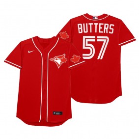 Trent Thornton Butters Red 2021 Players' Weekend Nickname Jersey