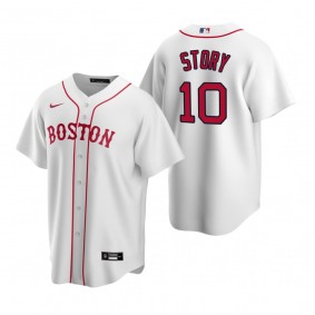 Boston Red Sox Trevor Story Nike White Replica Alternate Jersey