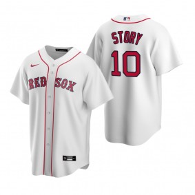 Boston Red Sox Trevor Story Nike White Replica Home Jersey