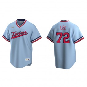 Men's Minnesota Twins Brooks Lee Light Blue Cooperstown Collection Road Jersey