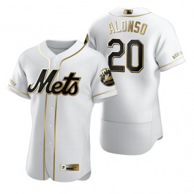 New York Mets Pete Alonso Nike White Authentic Golden Edition Jersey