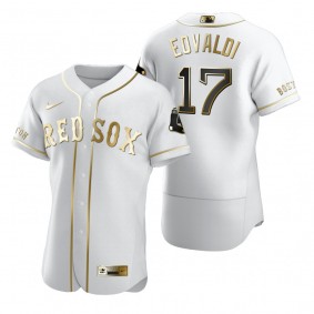 Boston Red Sox Nathan Eovaldi Nike White Authentic Golden Edition Jersey