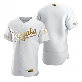 Kansas City Royals Nike White Authentic Golden Edition Jersey