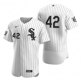 Chicago White Sox White Black Jackie Robinson Day Authentic Jersey