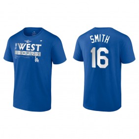 Will Smith Los Angeles Dodgers Royal 2022 NL West Division Champions Locker Room T-Shirt