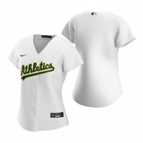 Women's Oakland Athletics Nike White 2020 Replica Home Jersey