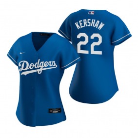 Women's Los Angeles Dodgers Clayton Kershaw Nike Royal 2020 Replica Alternate Jersey