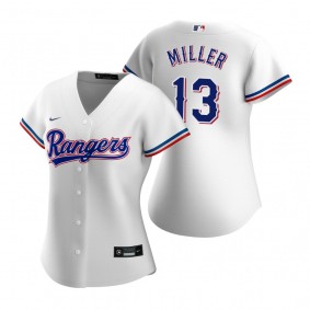 Women's Texas Rangers Brad Miller White Replica Jersey