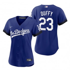 Women's Los Angeles Dodgers Danny Duffy Royal 2021 City Connect Replica Jersey